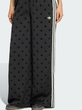 NWT ADIDAS SATIN POLKA DOTS WIDE LEG PANT-M- SOLD OUT